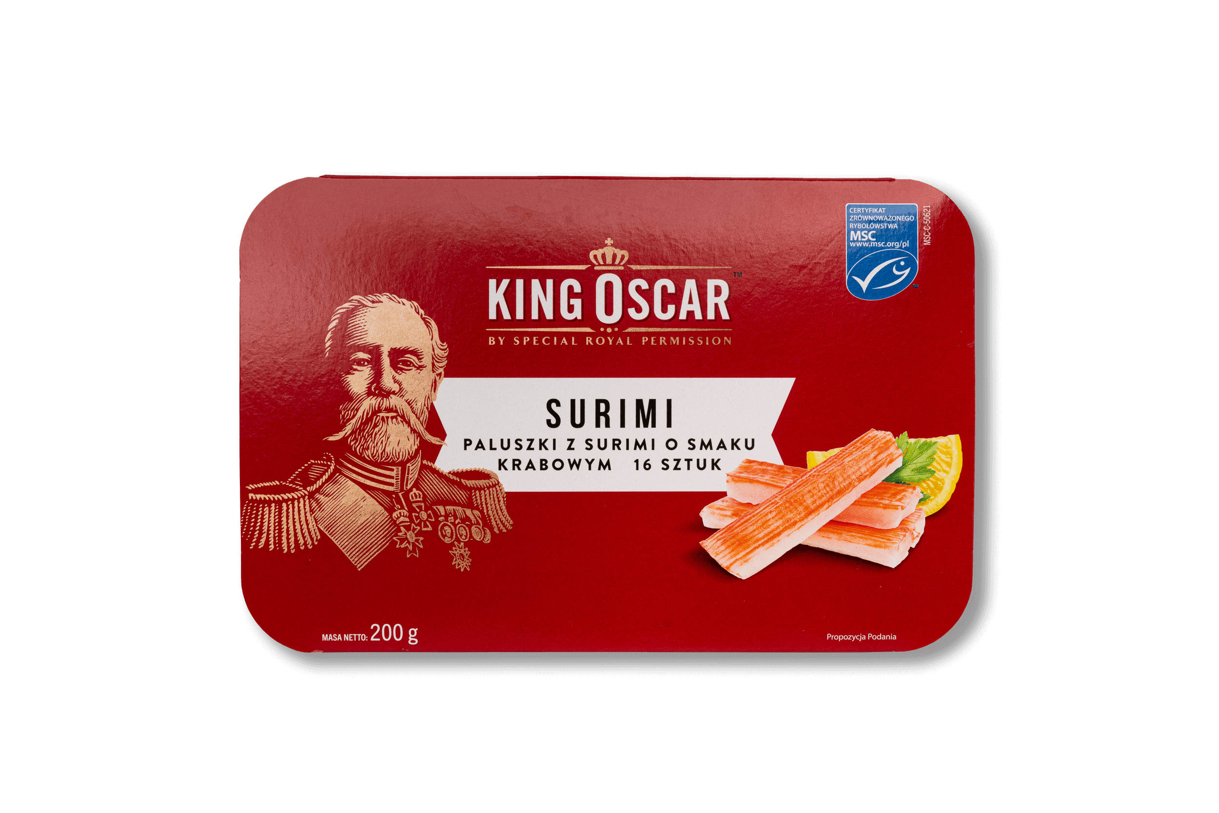 Surimi Paluszki o smaku krabowym King Oscar Poland